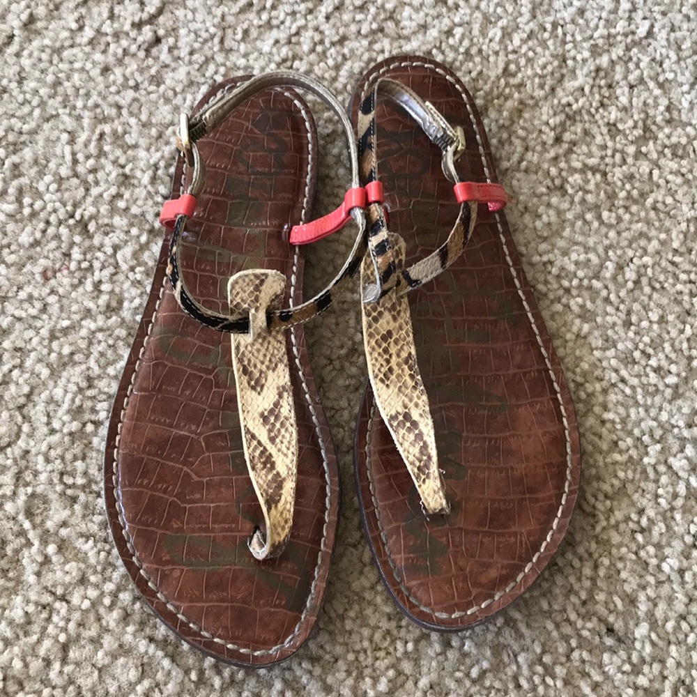 Animal print sandals